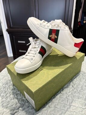 Gucci Ace Leather Sneakers Size 37